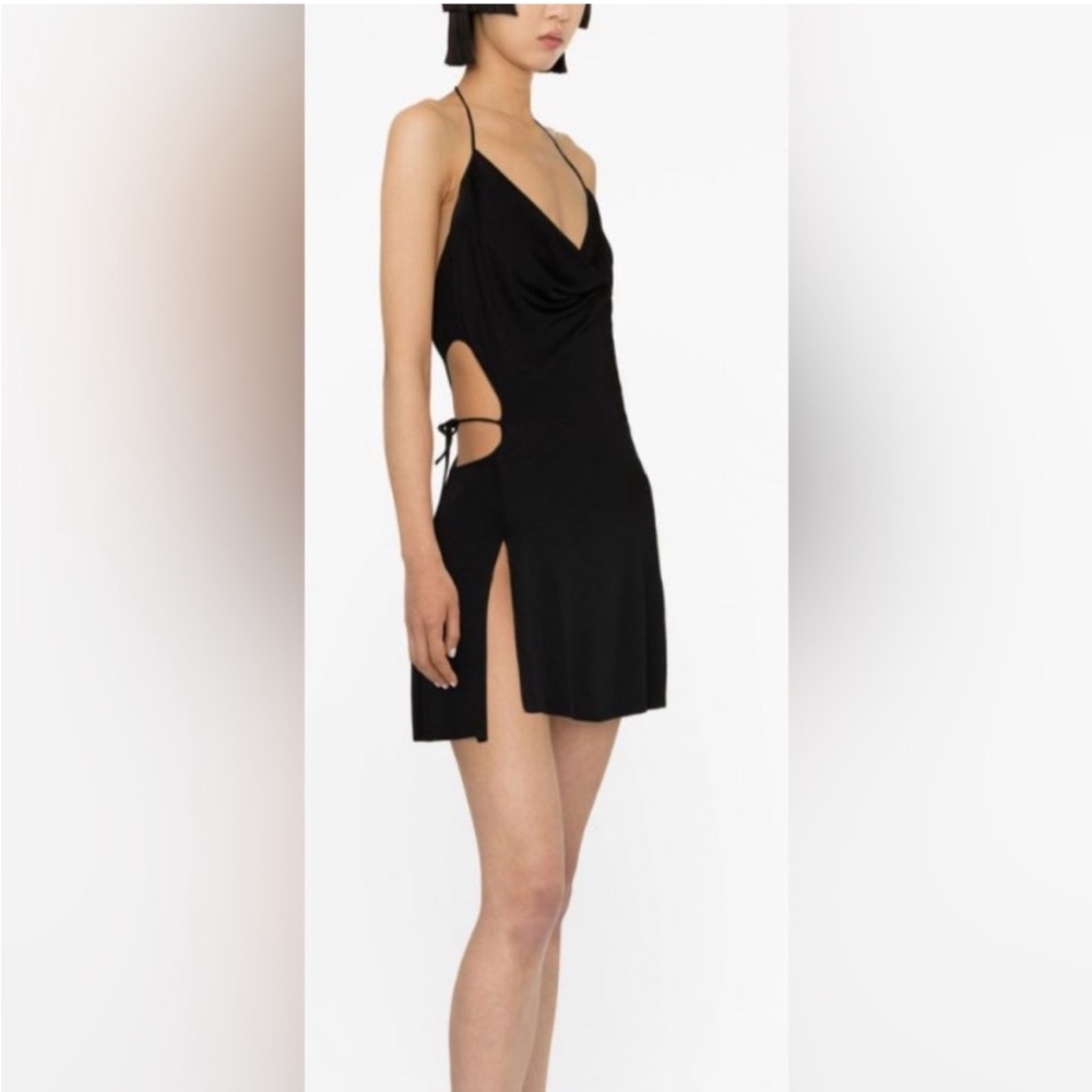 Danielle Guizio black cutout mini dress